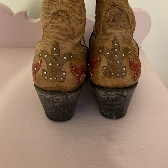 Sterling River Boots Brown and Red Western Boots. - Picture 3 of 11